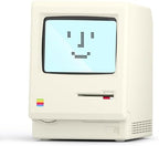UNEEDE Maclock Retro Desk Clock, 1984 W-8 Computer Inspired Pixel Display Rechargeable Desk Clock, Multi-Alarm, Calendar, Temperature, Dimmable, Unique Retro Tech Gift for Office Bedroom Night Light by UNEEDE