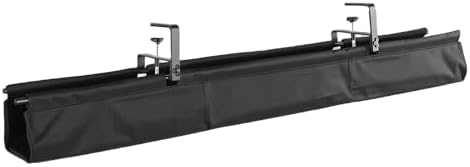 Kadimendium Under Desk Cable Management Tray Extra Large Oxford Cloth Organizer for Home and Office 48 Inch with Secure Clamps - Image 2