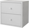 FUSUNBAO Magic DIY Cube Storage Organizer Stackable Cubes for Home Books Clothes Toy-Modular Cubby Storage System-Office Cubical-Bookcase Closet (Pure White-Washed, Drawer Cube) by FUSUNBAO