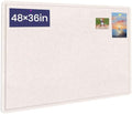 Large Bulletin Board 48" x 36", Felt Pin Board, Oatmeal by Hrrtyueg