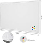 Large Bulletin Board 60" x 36" Felt Cork Board,Decor Pin Board, Warm White - Image 6