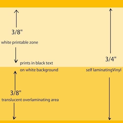 Compatible Label Tape Replacememt M21-750-427 Cartridge Ribbon 3/4 Inches Wire Cable Labels Translucent Tape,Work with BMP21-PLUS/LAB M210 M211 Self Laminating -14' Length 0.75" Widt-4 Roll - Image 3