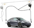 EV Charger Retractable Cord Reel, Sliding Ceiling Cableway, Overhead EV Charging Cable Organizer for 2-Car Garage, 6.6 ft Reach, Tesla NACS & J1772 Compatible by Unknown