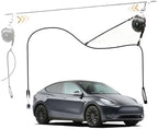 EV Charger Retractable Cord Reel, Sliding Ceiling Cableway, Overhead EV Charging Cable Organizer for 2-Car Garage, 6.6 ft Reach, Tesla NACS & J1772 Compatible by Unknown