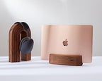 THEHRDWOOD Wood Headphone Stand for Desk - Solid Airpod Max Stand & Universal Gaming Headset Stand for Desk Compatible with Any Headset Type with a Headband (Arch Walnut) - Image 6
