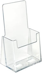 Azar Displays 252012-100PK Acrylic Trifold Brochure Holder Plastic Counter top Organizer 100-Pack, Clear - Image 2