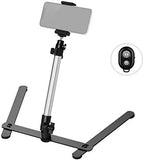 Yctze Photography Copy Stand for Smartphones with Adjustable Holder & Remote Control, Livestreaming Monopod Kit, Load 2kg by Yctze