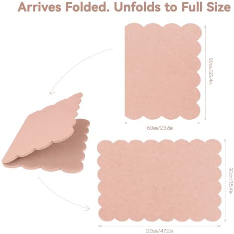 Scalloped Bulletin Board 48x36 inches, Decorative Felt Pin Board for Wall - Image 2