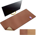 MAIDERN 47.2" x 23.6" XXL Cork & Leather Desk Mat, Full Desk Mouse Pad, Dual Sided, Gaming & Home Office (Brown) by Maidern
