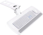 HUANUO Keyboard Tray Under Desk, 360 Adjustable Ergonomic Sliding Keyboard & Mouse Tray, Under Desk Keyboard Tray Slide Out, Keyboard Holder Under Desk for Typing in Home, Office Work, 25"W x 9.84"D by HUANUO