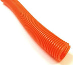 Electriduct 1/2" Split Wire Loom Tubing Polyethylene Corrugated Flexible Conduit (0.5 Inch ID) - Orange - 100 Feet - Image 2