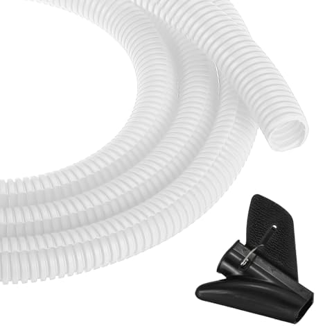 MECCANIXITY 3/4" 20ft Split Wire Loom Tubing w/Installation Tool White by MECCANIXITY