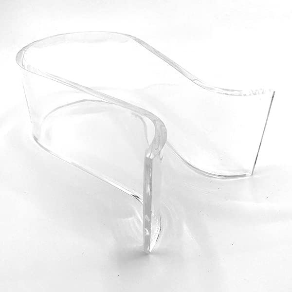 Indies Ltd. 8mm Thick Clear Acrylic Headphone Stand Omega Design Headphone Stand Gaming Headset Holder Desk Display Hanger Beautiful Storage Acrylic Glass Ear Headphones Interior Flattering (Single Piece) - Image 5
