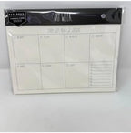 Weekly Desk Calendar, My Week Planner, 17-Month Academic Calendar Desk Blotter Monthly Aug 2026 to Dec 2027 11x9 Inches Black by Unknown