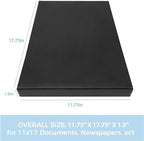 Lineco Drop Front Archival Storage Box, 11.75x17.75x1.5 in, Black, 2 Pack - Image 2