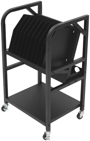 10 Device Laptop Storage Rack 2-Tier,Floor Standing Open Charging Station - Image 5