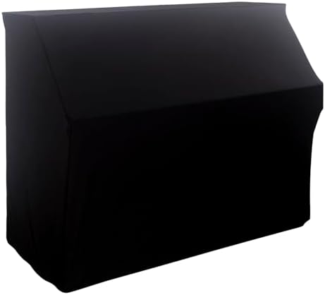 Waterproof Dustproof Elastic Piano Cover - Minimalist All-Black Design - Universal Fit for All Upright Pianos - Stretch Fabric, Easy Instal by Unknown