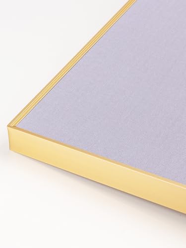 Fabric Bulletin Board 30x20 inches, Golden Aluminum Framed Wall Pin Board - Image 3