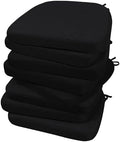AAAAAcessories Chair Cushions for Dining Chairs, 17 x 16 x 2 in, Set of 8 by AAAAAcessories