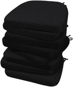 AAAAAcessories Chair Cushions for Dining Chairs, 17 x 16 x 2 in, Set of 8 by AAAAAcessories