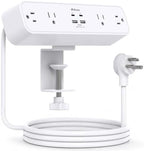 Mifaso PD40W USB C Desk Clamp Power Strip, 1080J Surge Protector by Mifaso