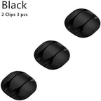 USB Cable Hub Clip Manager Round Office Desk Wire Organizer Self-Adhesive Fixed Clasp(Pink) - Image 2