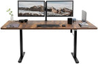 VIVO Rustic Vintage Brown 71 x 30 in Standing Desk, DESK-KIT-0B7N by VIVO