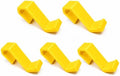 Bunk Bed Hooks for Dorm Room, Over Bed Storage Hooks for Backpack & Accessories, 5 Pack, Yellow by Unknown