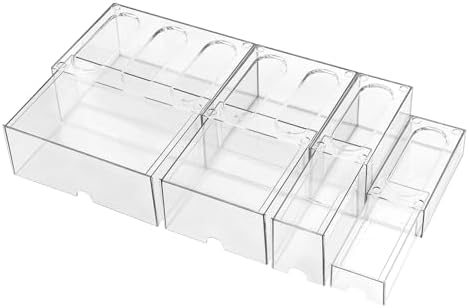 WUHUME10-Piece Set Of Acrylic Stackable Desktop Storage Boxes In 4 Sizes - Image 7
