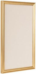 Kate and Laurel Adlynn Rectangle Framed Linen Fabric Pinboard, 15 x 24, Gold, Traditional Beveled Accent Bulletin Board for Vintage Home Wall Organization or Aspirational Vision Board by KateandLaurel
