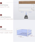 Nxconsu Under Shelf Basket 2 Pack, Cabinet Storage Organizer, 11" White - Image 3