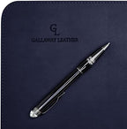 Gallaway Leather Desk Mat - Office Writing Desk Pad, Medium 24" x 14" Navy Blue, Gift Ready Elegant Computer Desk Cover Protector - Image 6