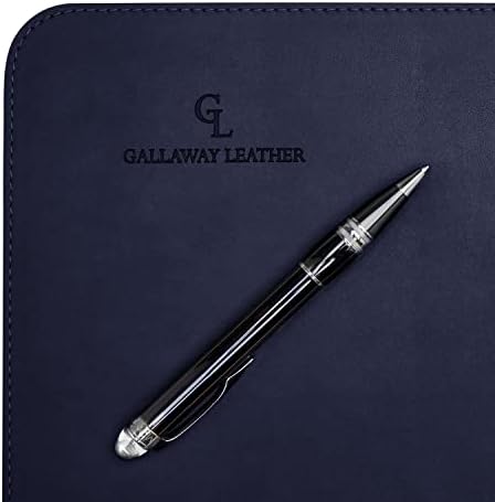 Gallaway Leather Desk Mat - Office Writing Desk Pad, Medium 24" x 14" Navy Blue, Gift Ready Elegant Computer Desk Cover Protector - Image 6