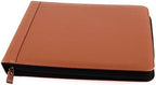 2Fold Zippered Business Checkbook Binder - 7 Ring Binder for Business Checks with Built-in Organizer and Card Case - PU Leather Portfolio for up to 600 3-Up Checks (Light Brown) - Image 7
