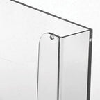 M&T Displays Clear Acrylic Wall Mount Brochure Holder 4x6 Inch 1 Tier 1 Pockets Desktop or Wall Mounting Literature Rack Pamphlet Leaflet Flyer Card Display Stand Desk Organizer - Image 5