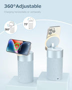 Bluetooth Speaker, Night Light, 15W Magnetic Fast Charging for Apple, Blue - Image 4
