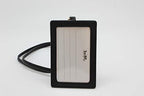 Coach ID Lanyard Badge Holder In Crossgrain Leather (Black/Gold) - Image 3