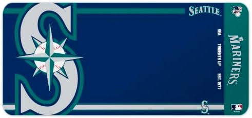 SOAR MLB Official Established Primary Logo Wordmark Home Office Desk Pad Mouse Pad Mat 35" x 16" (Seattle Mariners, Seattle Mariners) - Image 2