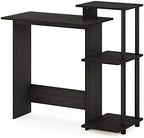 Furinno Efficient 29-Inch Black Computer Desk with Side Shelves, Gaming Desk with 3 Open Shelves, Home Office Desk, for Home Office, Study Room, Dorm, Bedroom, Black Espresso - Image 5
