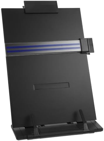 VILLCASE Adjustable Document Stand and Copy Holder Desk Reading Rack with Non-Slip Base for Office and Home Use by VILLCASE