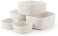Storage Baskets for Shelves, 5 Pack, 2 Sizes Organizer Bins by Unknown