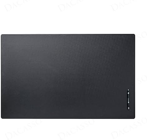 Dacasso 38" x 24" Black Leatherette Luxury Desk Pad Blotter w/Out Side Rails for Writing - Executive Desk Surface Protector & Essential Office Decor - Image 4