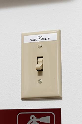 Brady Authentic (M21-375-499-TB) Multi-Purpose Nylon Label for General ID, Wire Marking, and Lab Labeling, Black on White - Designed for M210, M210-LAB, M211, BMP21-PLUS and BMP21-LAB Label Printers - Image 4
