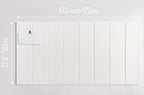 24"x47" Large Cork Board Alternative – 8 Pack Shiplap Felt Wall Tiles with Safe Removable Adhesive Tabs | Felt Bulletin Board for Walls Pin Board for Office, Home, Classroom, Kids Room – Pure White - Image 4