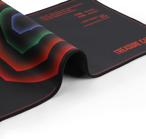 Mouse pad - Evangelion-Inspired AT Field Core Design, Large 35.4"x15.7", Octagonal Sci-Fi Graphics - Image 4