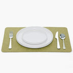 Graf Lantz - Merino Wool Rectangle Placemat - Sage (12" H x 18" W) - 3mm Merino Wool Felt Table Mat - Moisture Wicking - Odor, Stain, Heat & Dirt Resistant - Luxury Home Decor - Made in the USA by GrafLantz