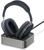 Headphone Charging Station for AirPods Max 1 & 2 - Magnetic Charger Dock with Lightning & USB-C Connectors, LED Indicator, Easy Drop-in Charging (Upgraded Titanium) by vawvva