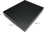 Lineco Drop Front Archival Storage Box, 16.75x20.75x3 in, Black, 2 Pack - Image 2