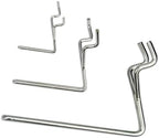 Pegboard Hooks 60-Pack 1” + 2" + 4” L Hook - Zinc Plated - Will Not Fall Out - Fits Any Peg Board - Organize Tools, Accessories, Workbench, Garage Storage, Kitchen, Craft or Hobby Supplies, Jewelry by RightArrange