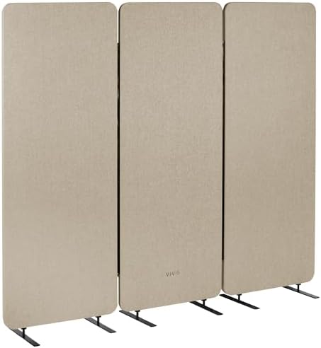 VIVO Beige Freestanding 72 x 66 in Privacy Panel, PP-3-T072BE by VIVO